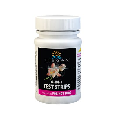 Gib-San 6-in-1 Bromine/Chlorine Test Strips (50/pk)