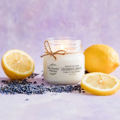 Lavender Lemon Soy Wax Candle 8 oz