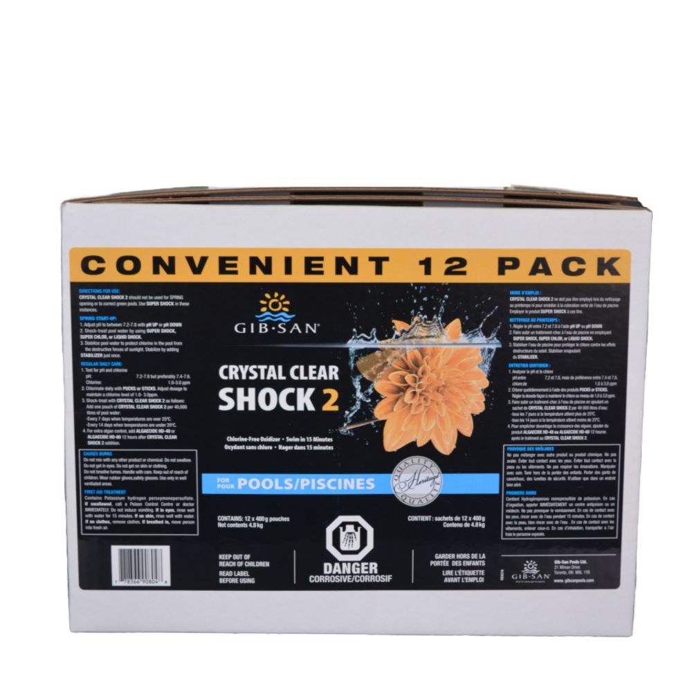Gib-San Crystal Clear Shock 2 (12 x 400g)