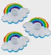 Happy Rainbow Beverage Boats (3pk)
