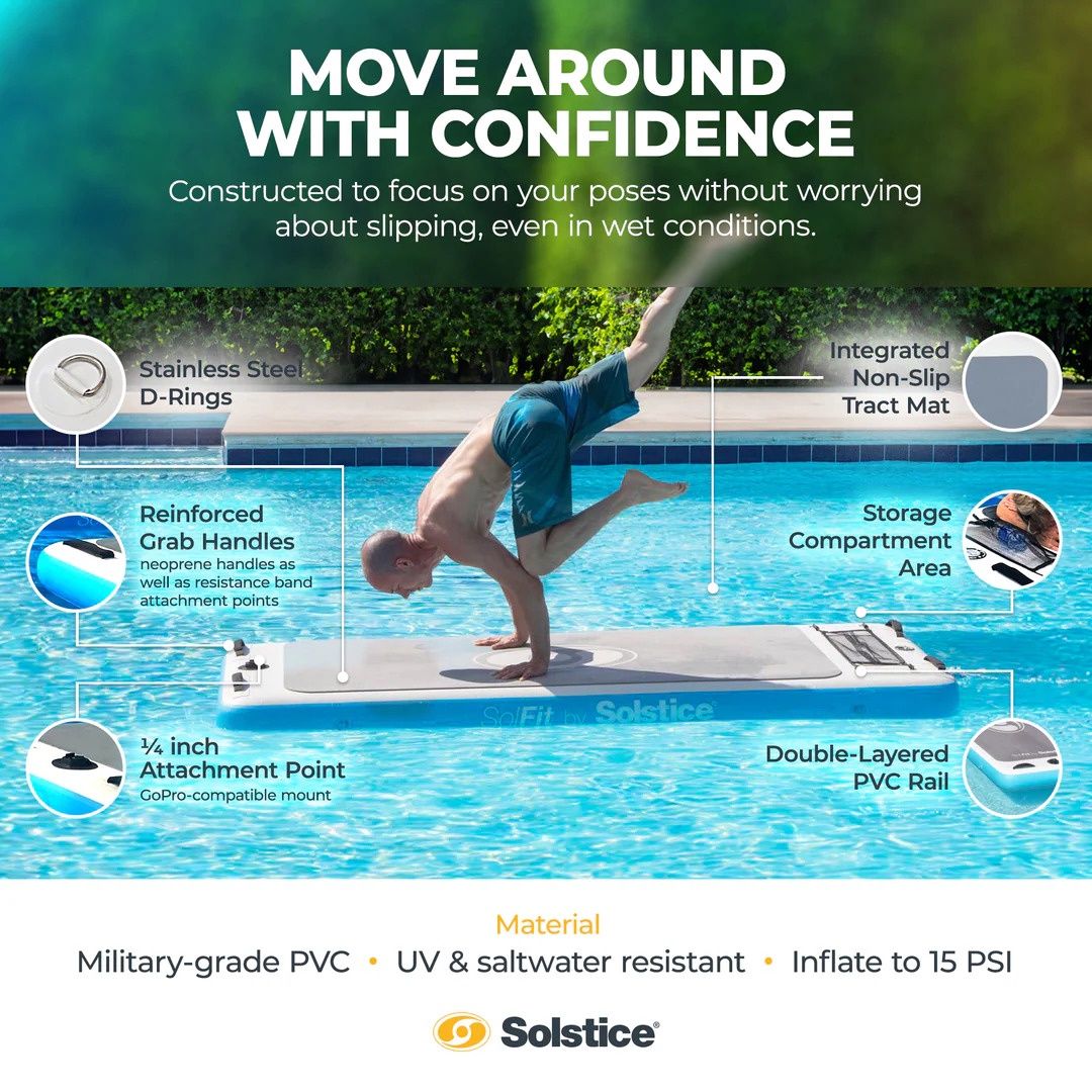 SolFit Inflatable Aquatic Fitness Mat