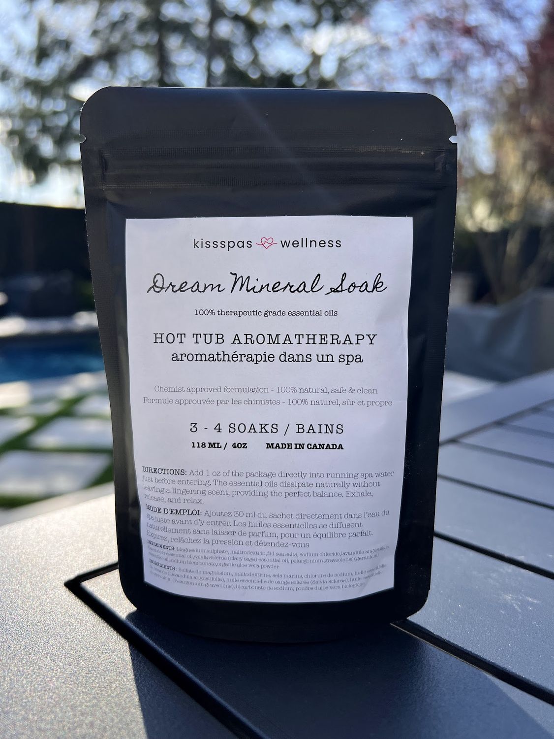 KissSpas Dream Mineral Soak Crystals 4 oz