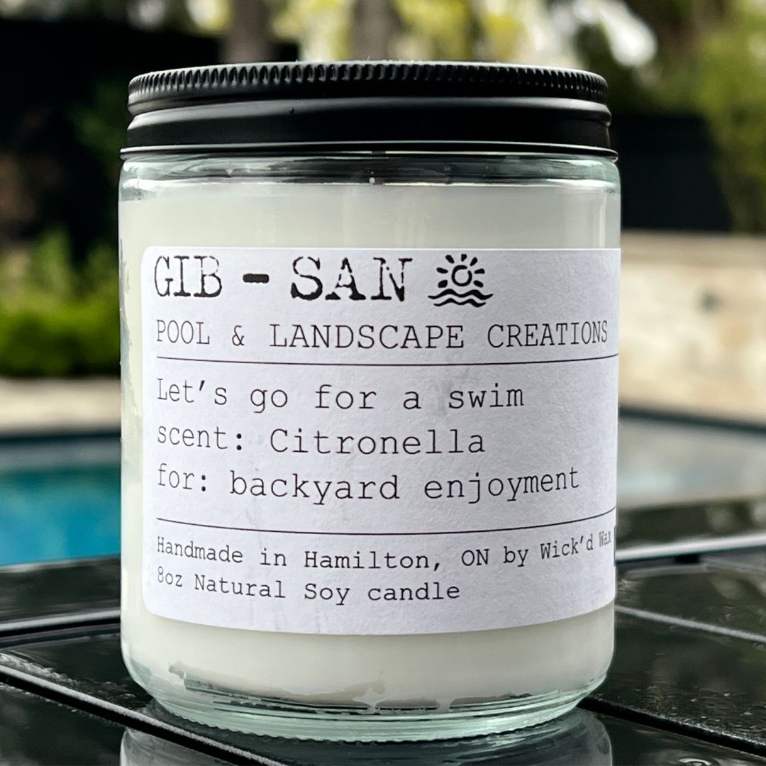 8oz Gib-San Citronella Candle