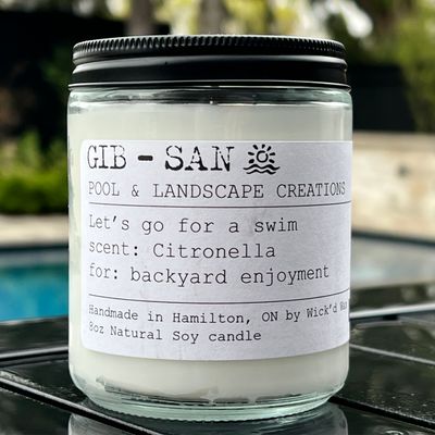 8oz Gib-San Citronella Candle