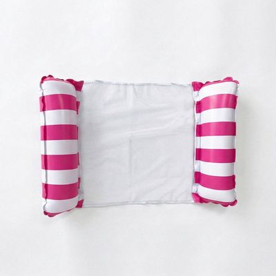 Inflatable Pool Hammock Float with Mesh Rose Pink