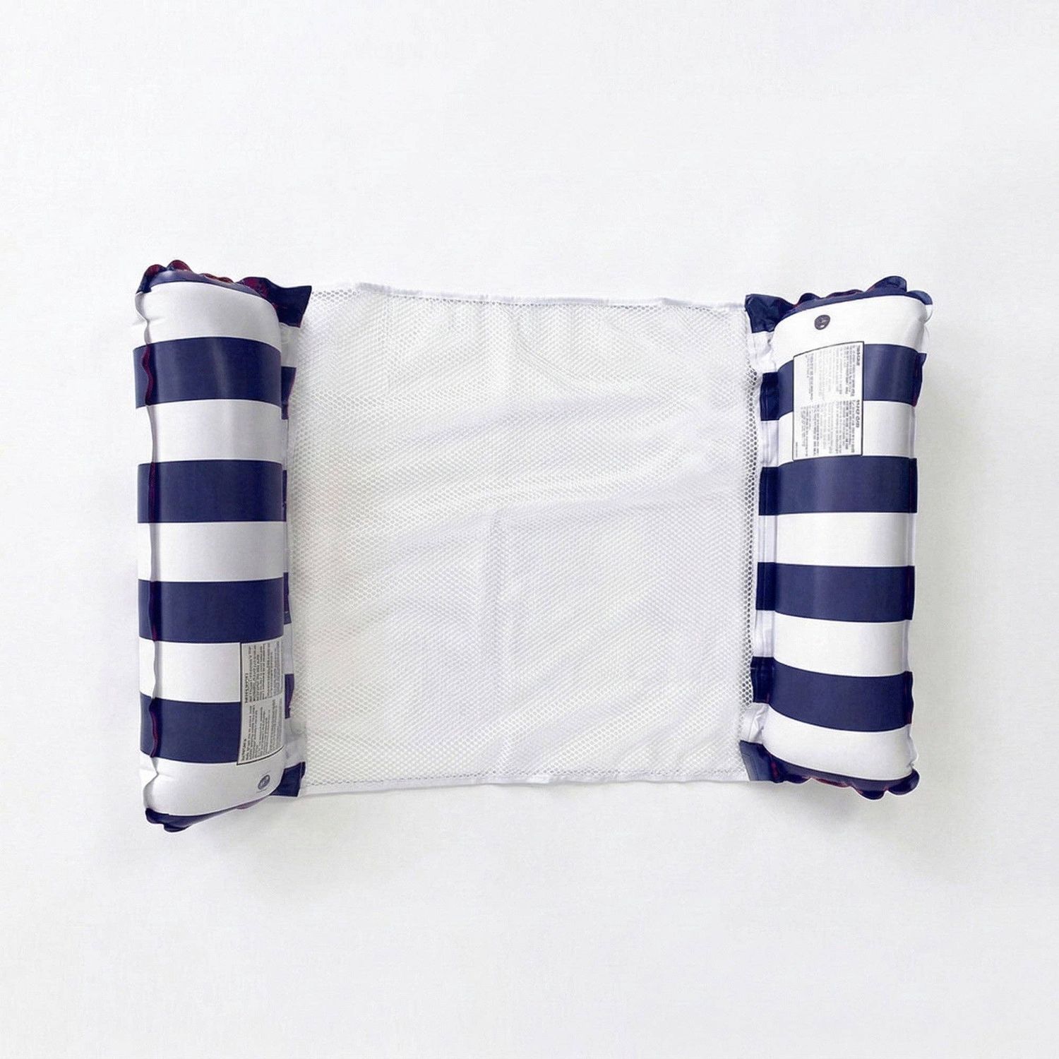 Inflatable Pool Hammock Float Lounge with Mesh Seat and Head: Navy / One Size Fits Most