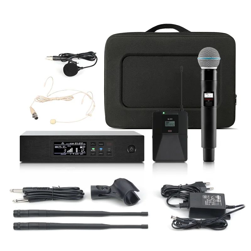 QLXD4 High quality UHF professional wireless microphone system