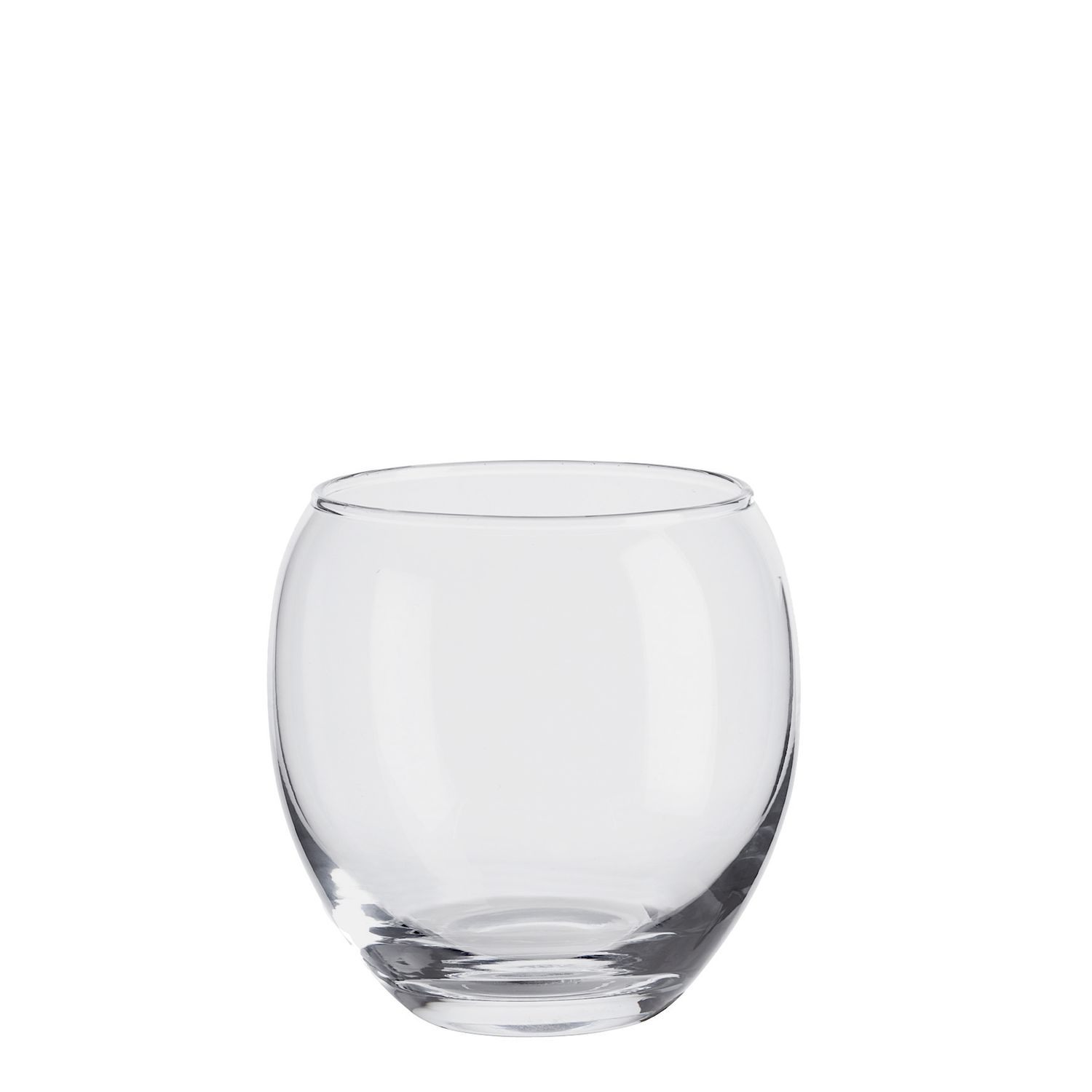 Vince Vase Clear, Size: 15CMx15CM