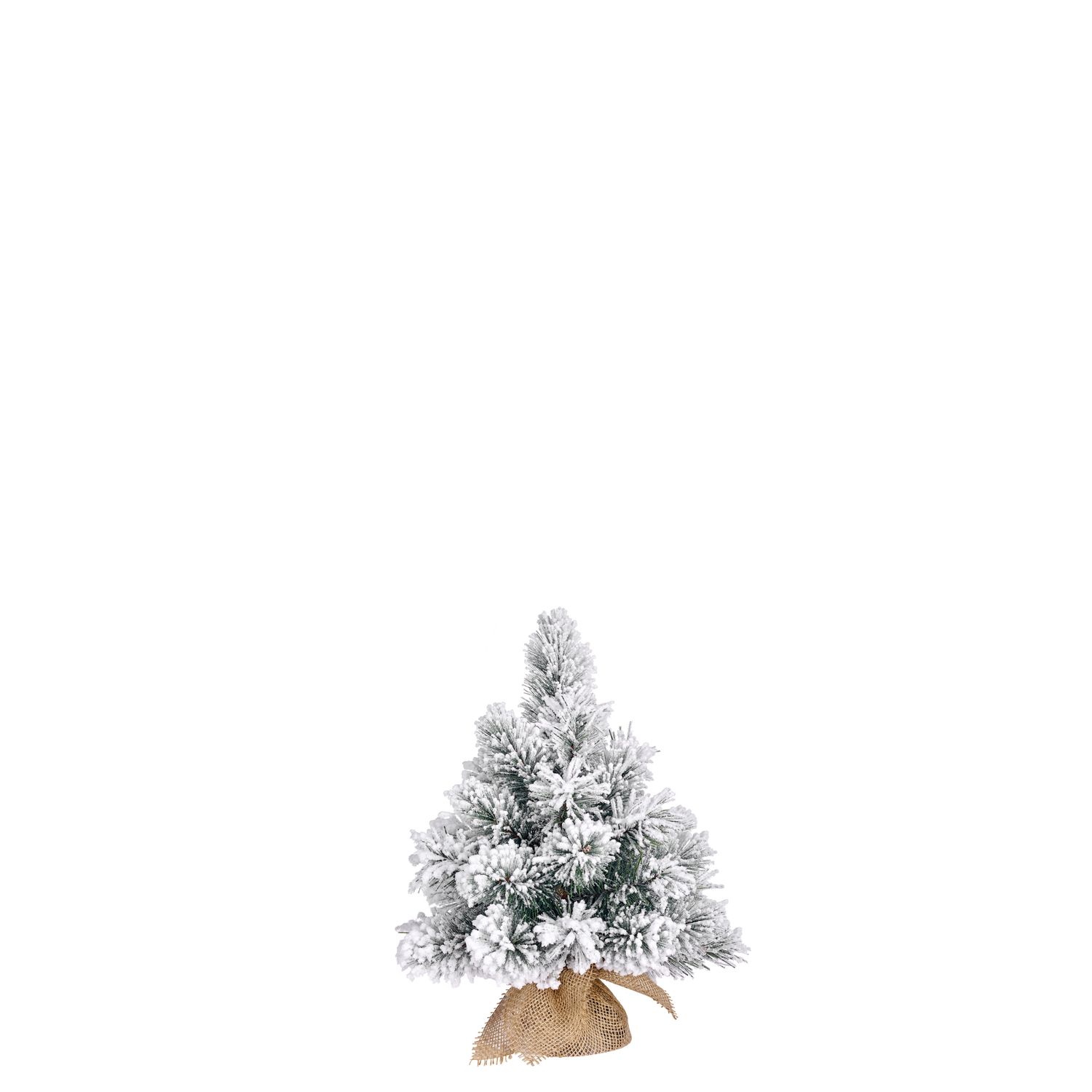Dinsmore X-mas Tree w/burlap green frosted, Size: h45xd23, Variety: TIPS 32