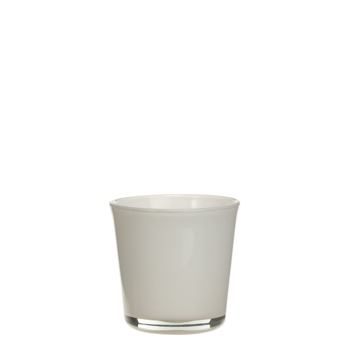 Troj Pot Glass, Color: White, Size: h10xd11cm