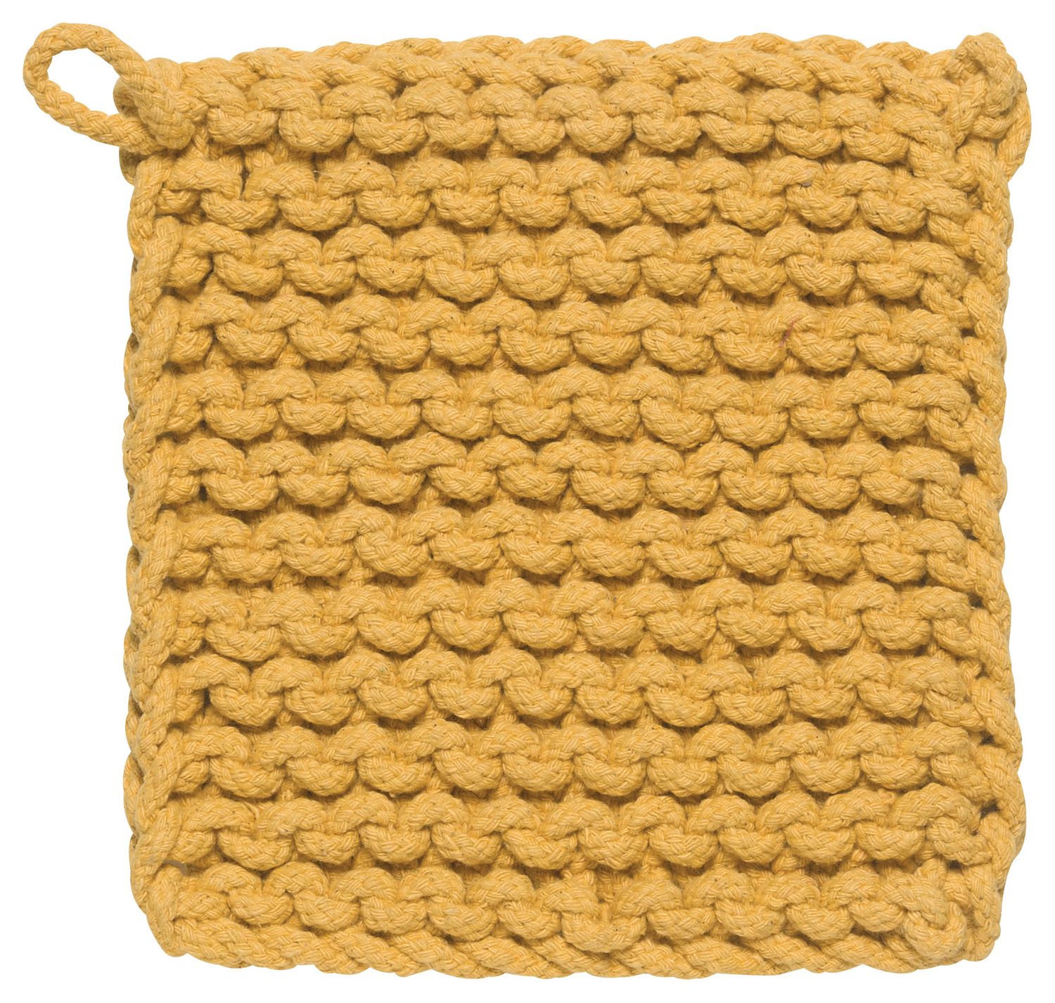 Danica - Heritage Knit Potholder, Color: Ochre