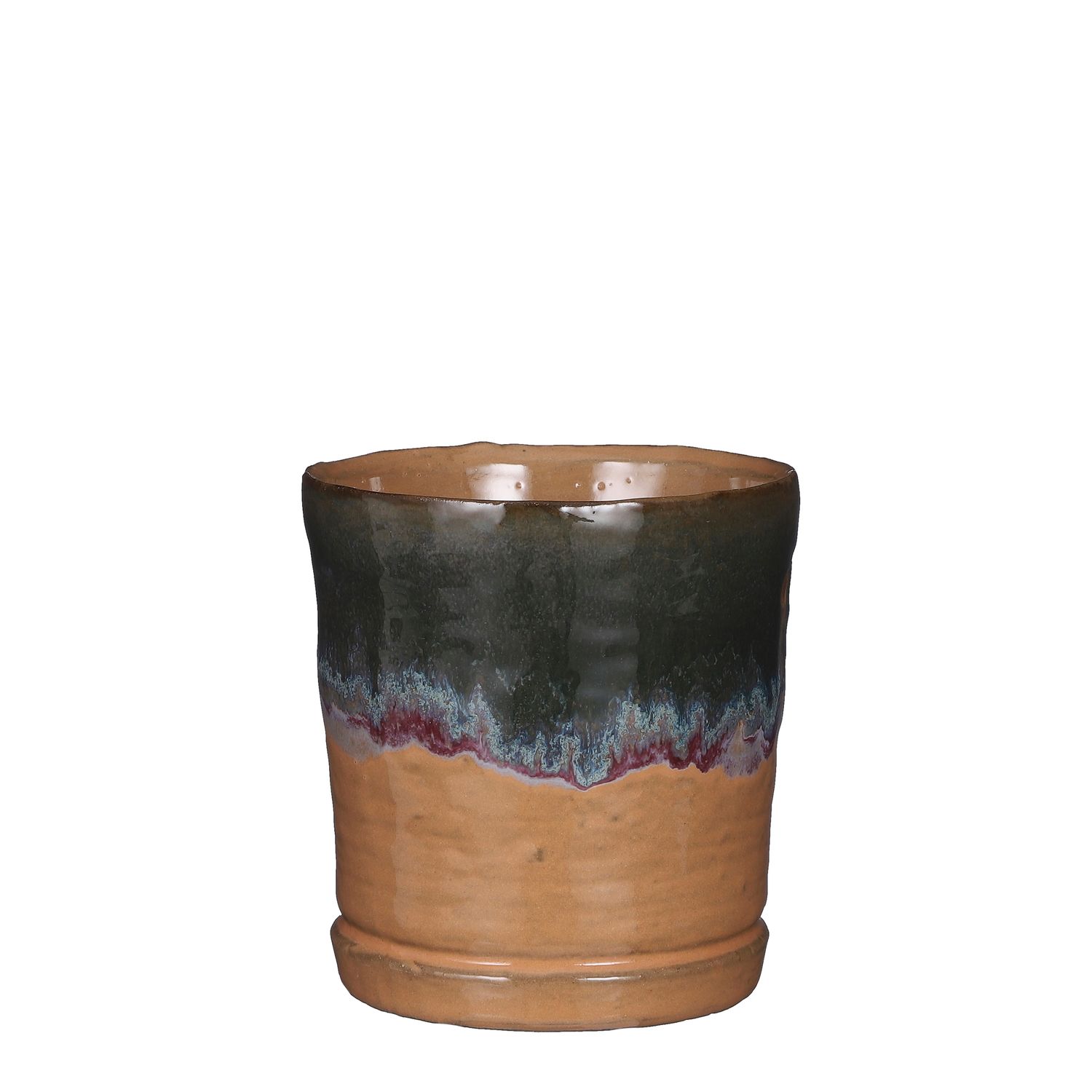 Eros Pot Round, Color: Blue, Size: h14xd12.8cm