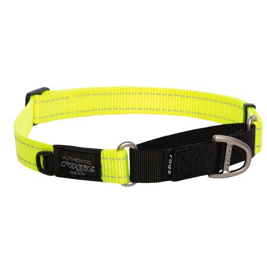 Utility - Collar - Half-Check Large (14.5-22"), Color: Dayglo
