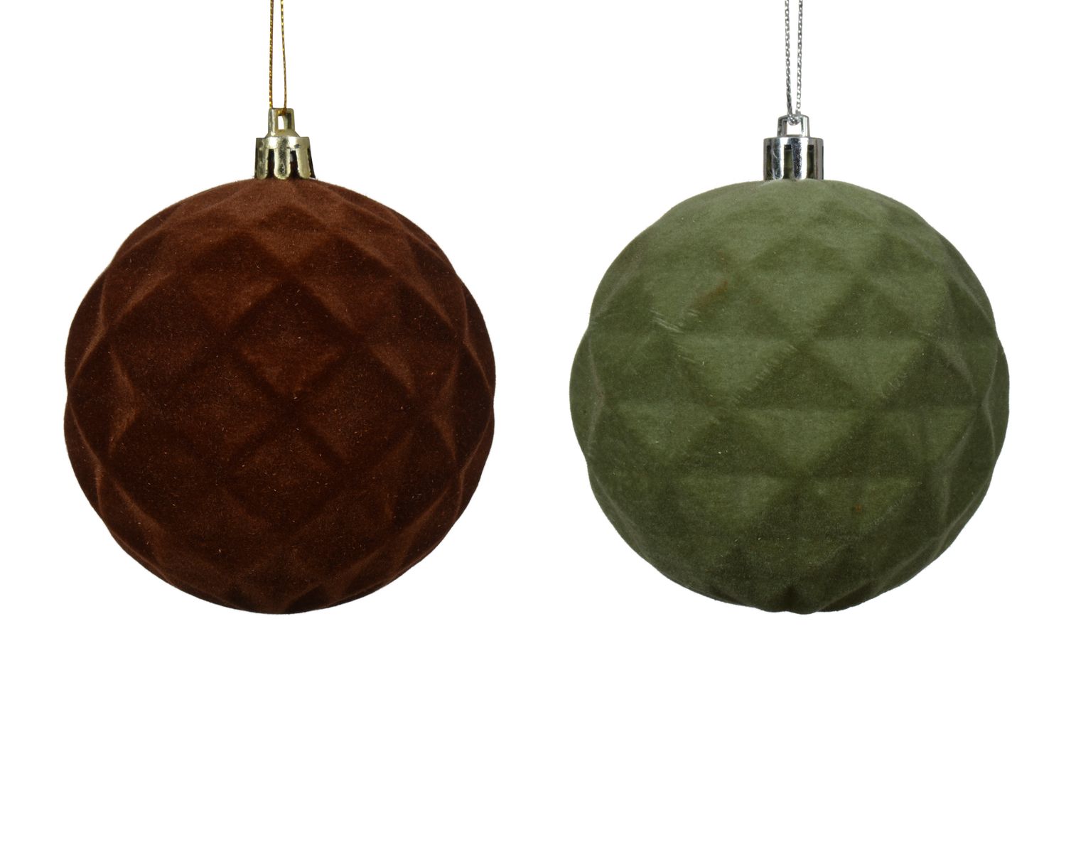 Xmas Ball Foam 8cm, Color: Brown