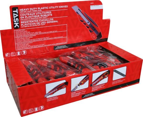 Utility Knife Rubber Grip 18-MM