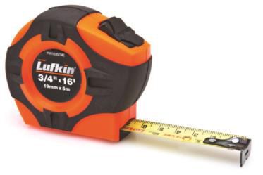 CRESCENT LUFKIN TAPE MEASURE HI-VIZ 16-FT / 5-M