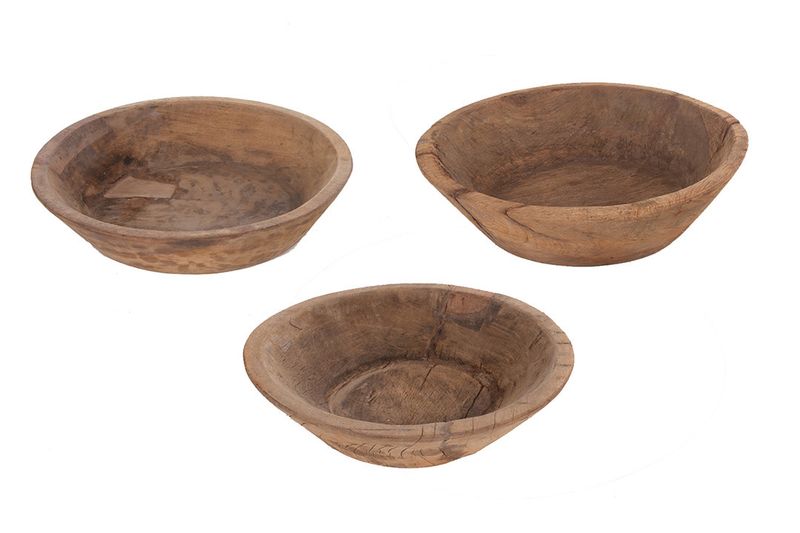 Wooden Antique &quot;Home Used&quot; Bowl