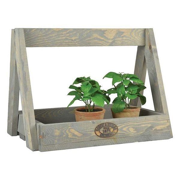 Wooden Trug with Handle - 29x39x29cm