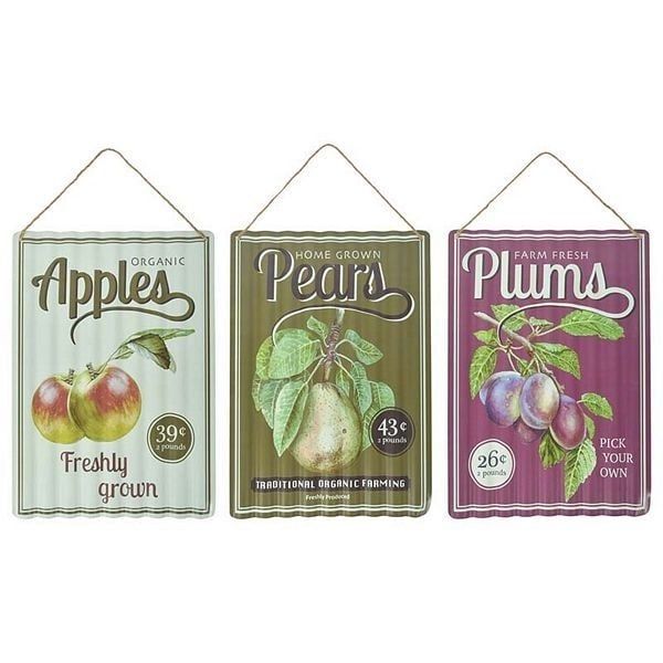 Sign - Corrugated Fruit - Assorted Colours