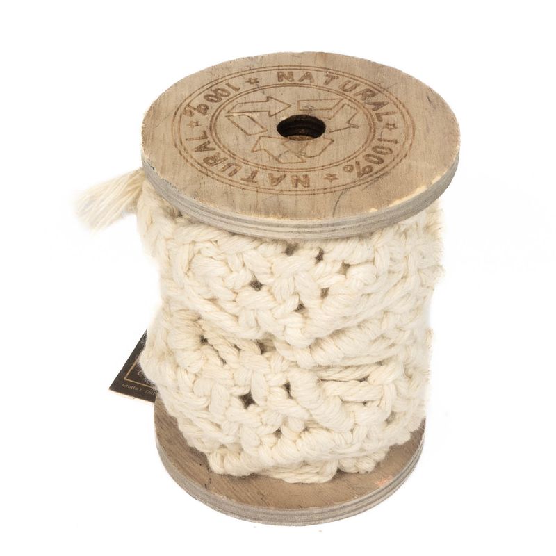 Cotton rope 4x120cm on spool