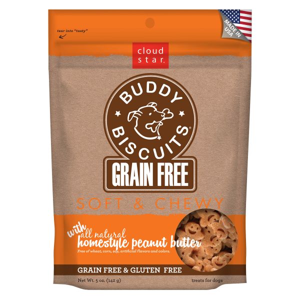 BB GF Soft &amp; Chewy Treat Peanut Butter 5 oz