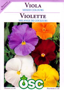 Mixed Colours Viola Seeds 6660