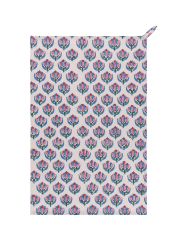 Danica - Tea Towel Block Print Cotton 28x18