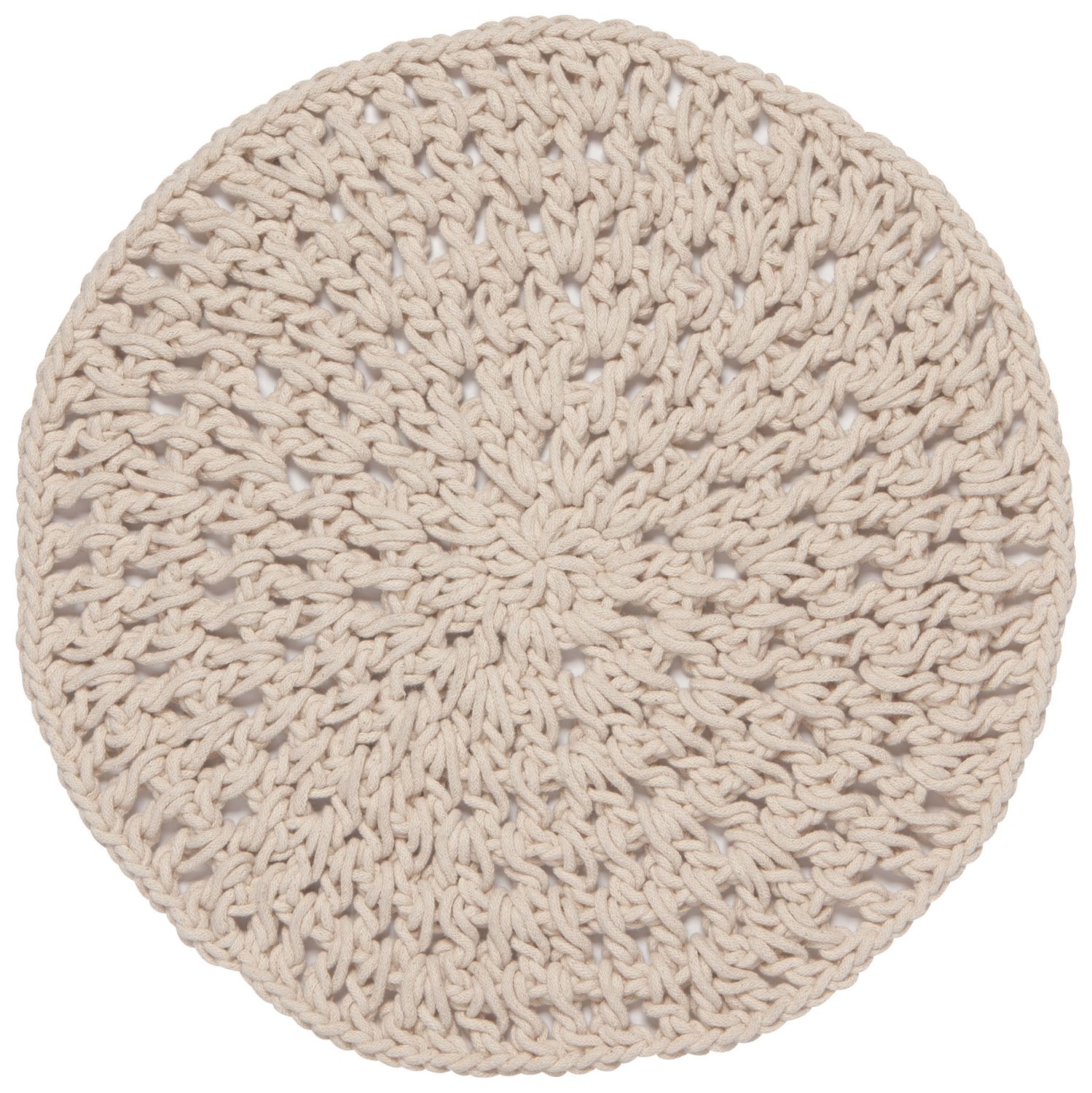 Danica - Placemat Knotted Natural Round D15