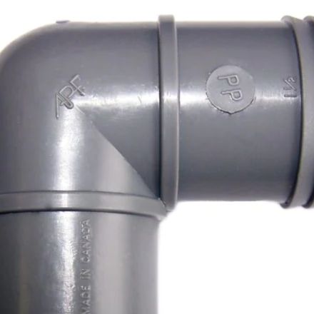 Dura Plastic - PVC 90 Elbow Insert 1 1/2&quot; x 1 1/2&quot;
