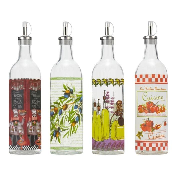 Oil bottle 5 assorted pdq - h22xd11cm