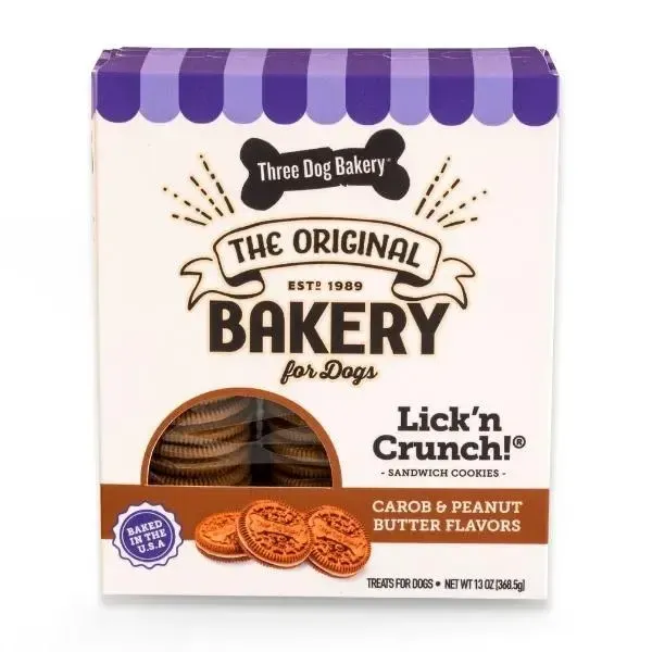 Lick'n Crunch Cookies Carob &amp; Peanut Butter 13 oz