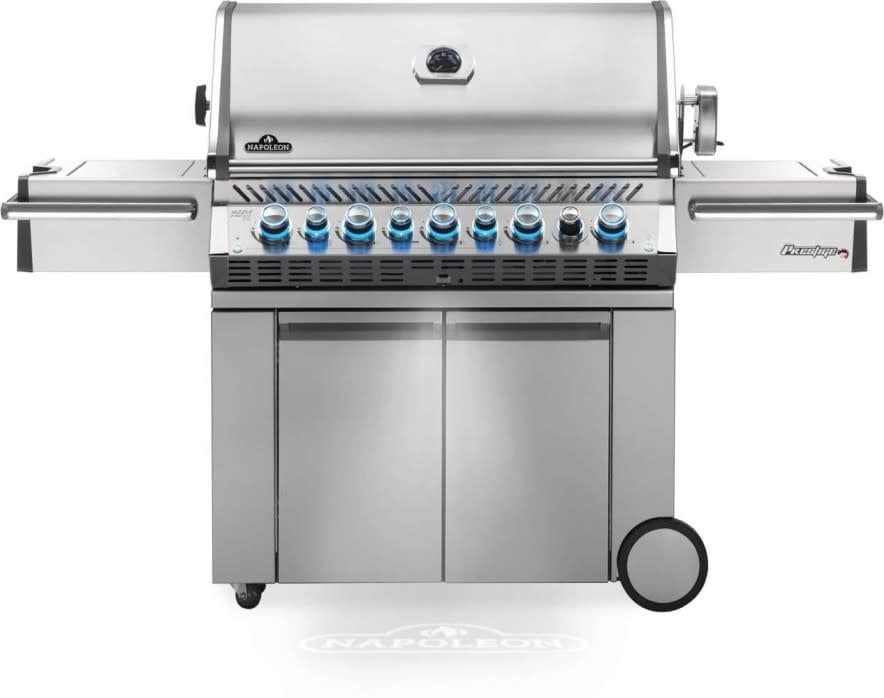 Napoleon - Prestige Pro 665 with Infrared Rear &amp; Side Burner - Natural Gas - Stainless Steel