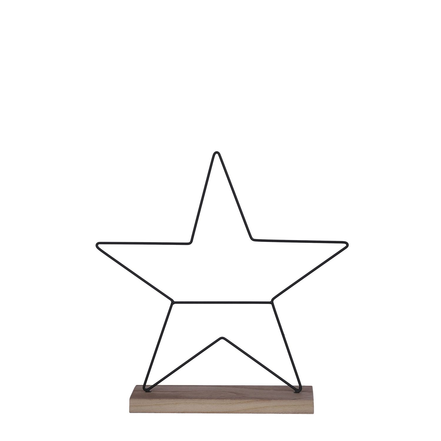 Decoration star black - w8xd38cm