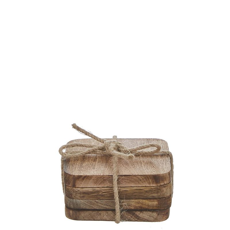 Duko Coaster Dark Brown Set of 4
