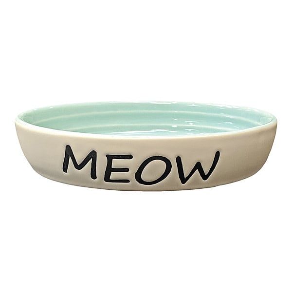 Speak to Me "Meow" Oval Dish Green 6" Speak to Me "Meow" Oval Dish Green 6"