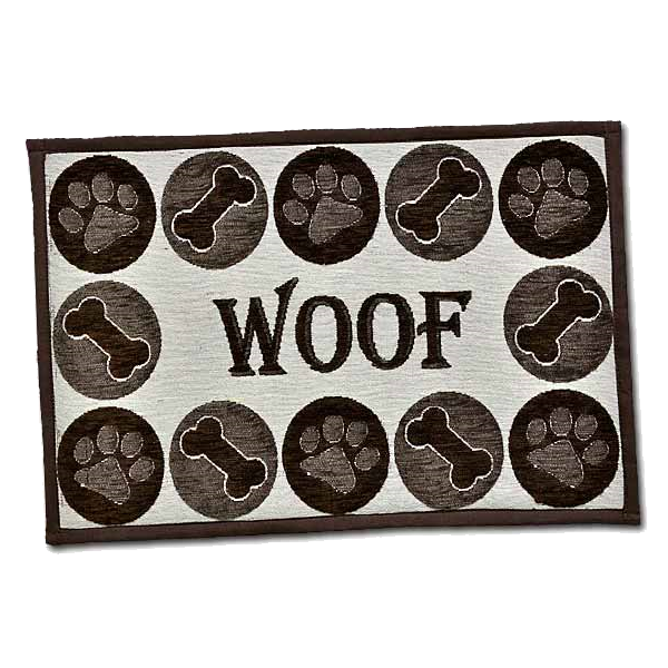 Bella Fashion Dog Woof Chenille Mat