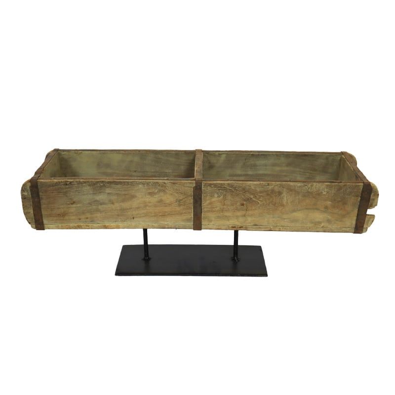 Double Brick Mould on Stand Wood 58x15x23cm