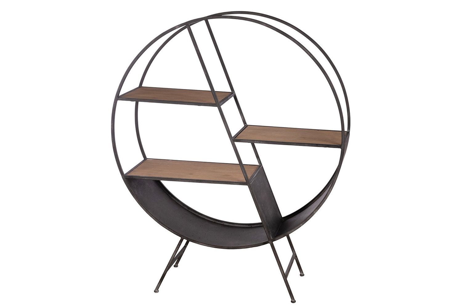 Cabinet Metal Antique Black 100.5x36x123cm