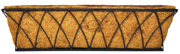 Pacific Rim - Lotus Wall/Railing Planter w Coco - 36&#39;&#39;