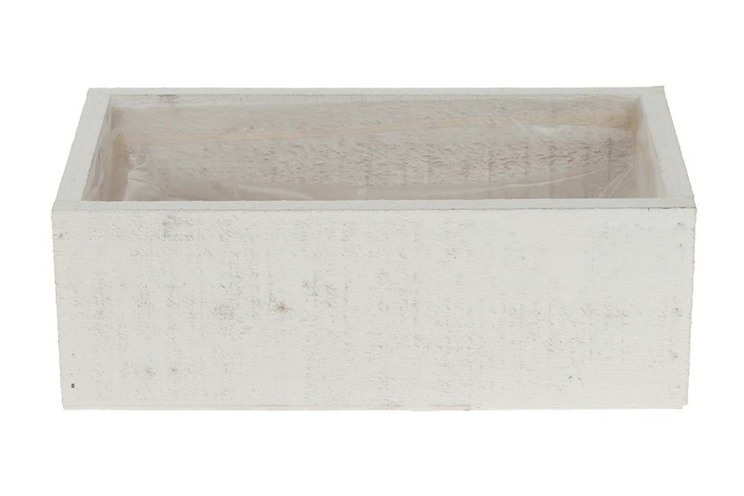 Wooden planter 22x11.5x7.5cm w/pl
