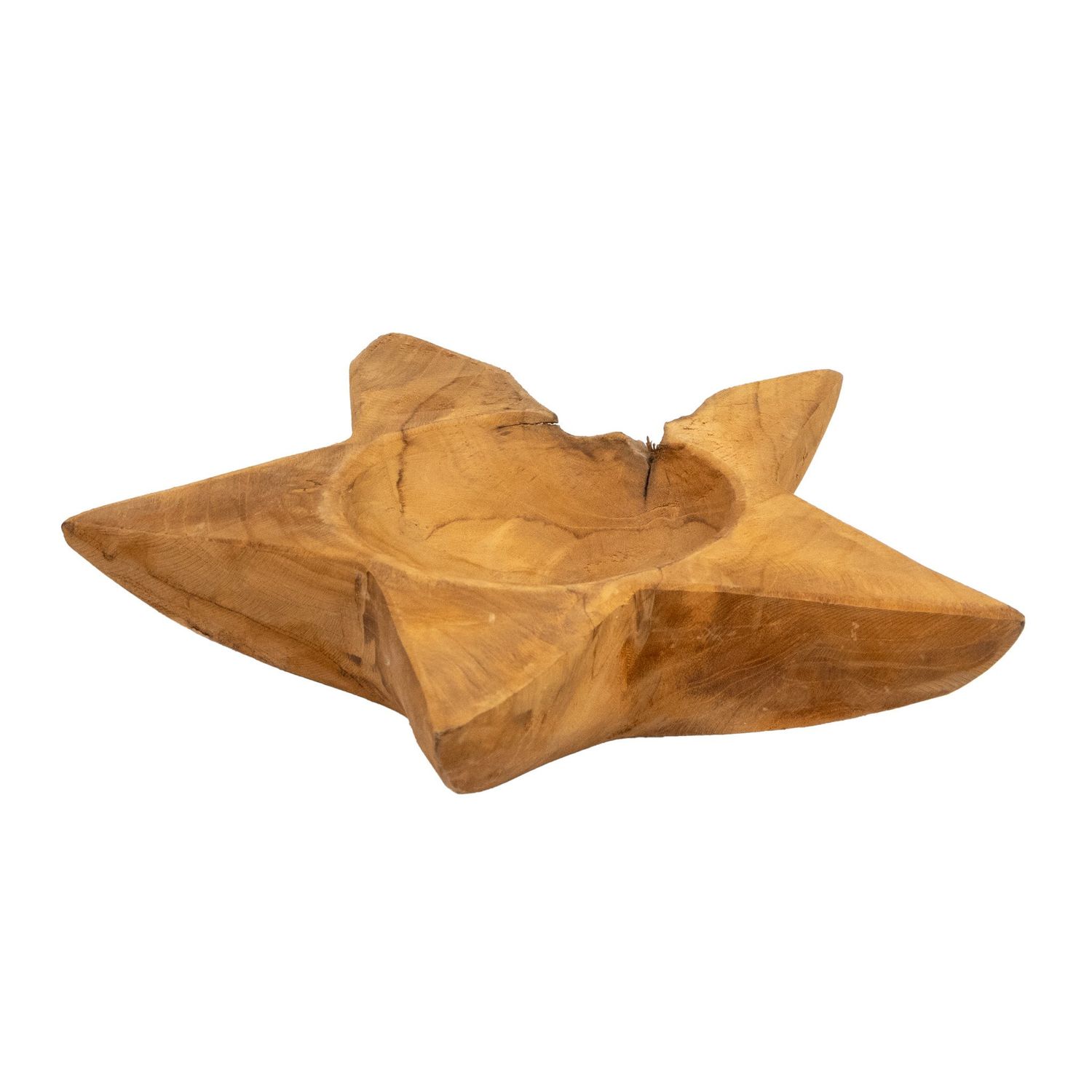 Star Bowl Teak Natural 30x30x6cm