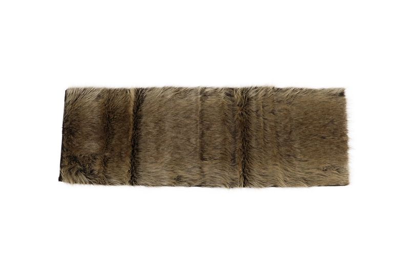 Artificial deer skin table runner natural 30x90cm