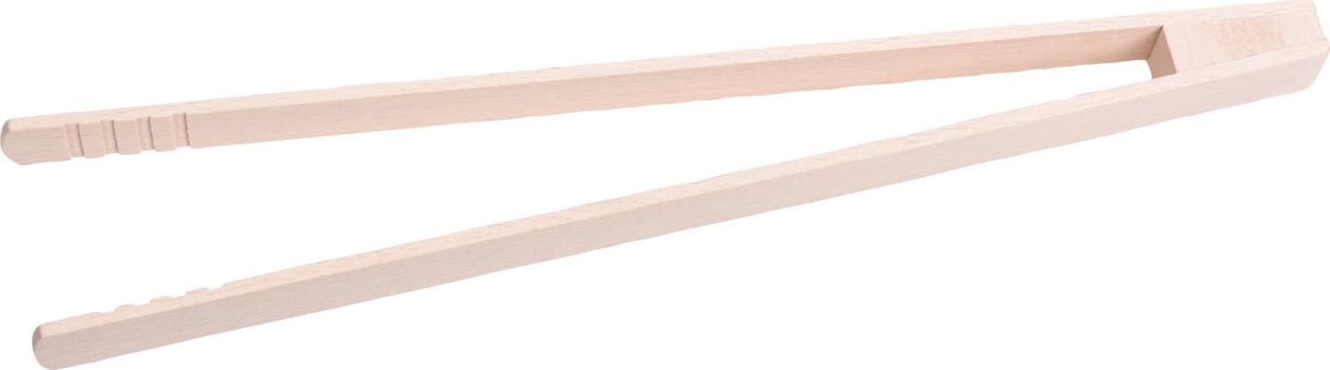 Tongs Unsteamed Beech Wood