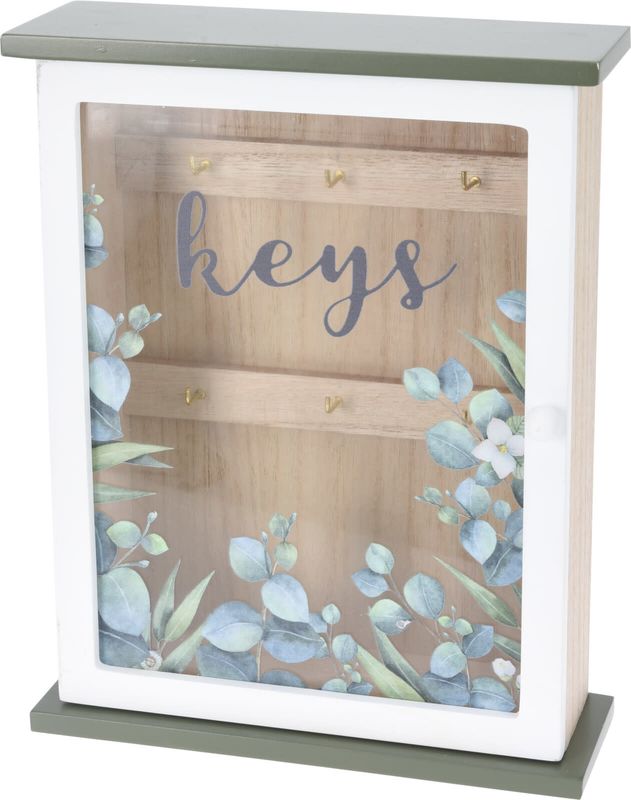 Key Cabinet Wood With Glass