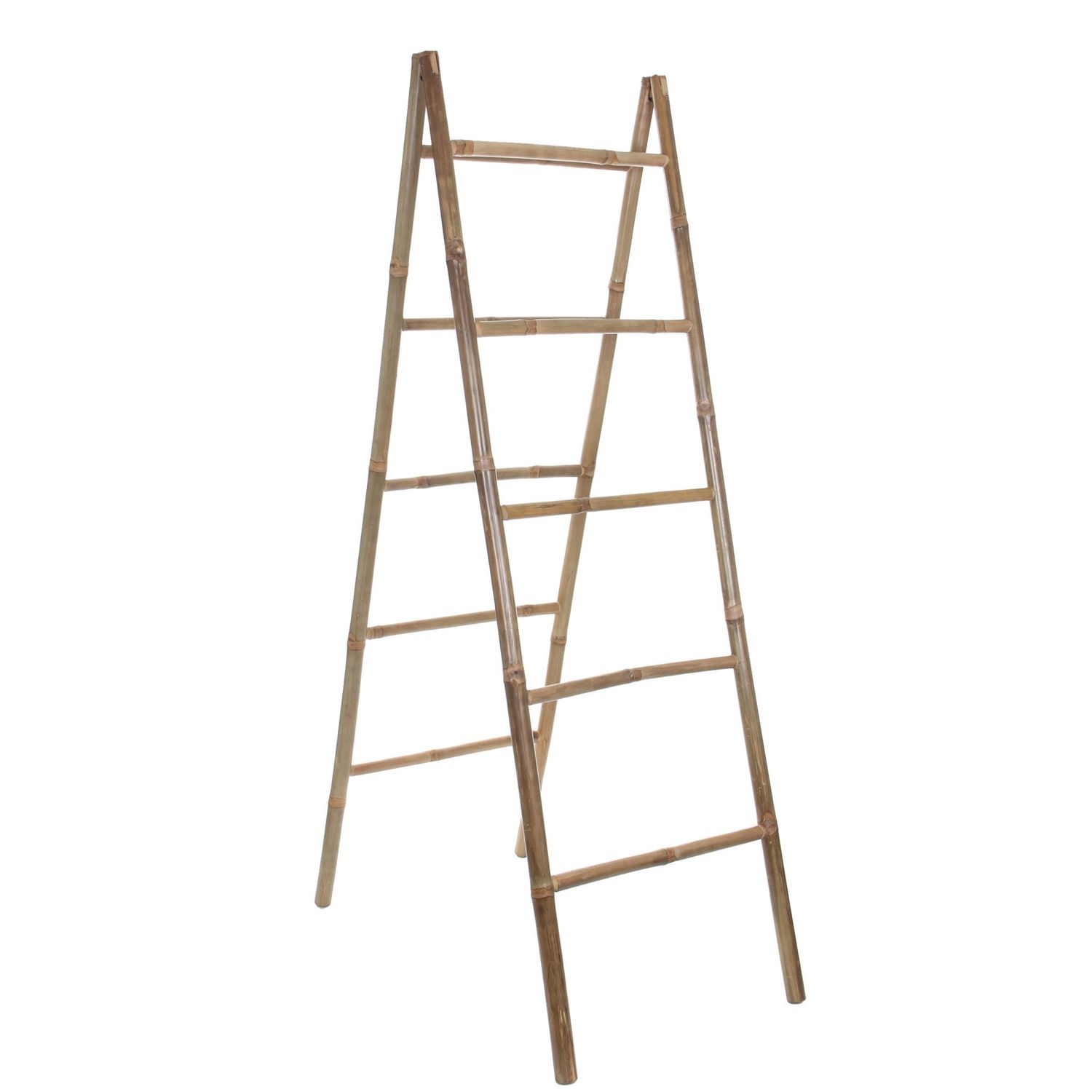 Tropical Decoration Ladder Bamboo Brown - l10xw50xh157cm