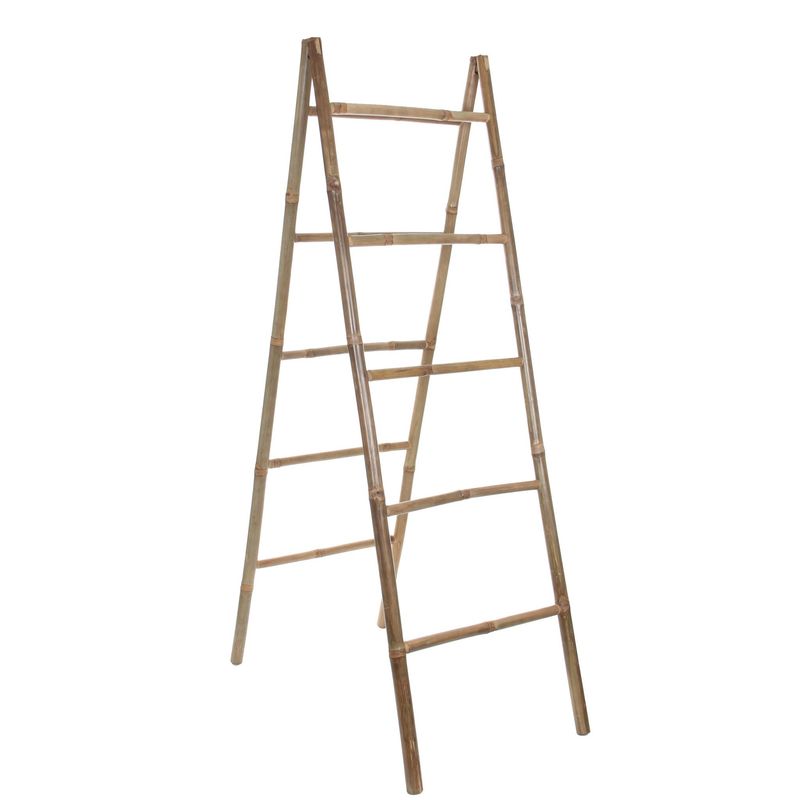 Tropical Decoration Ladder Bamboo Brown - l10xw50xh157cm