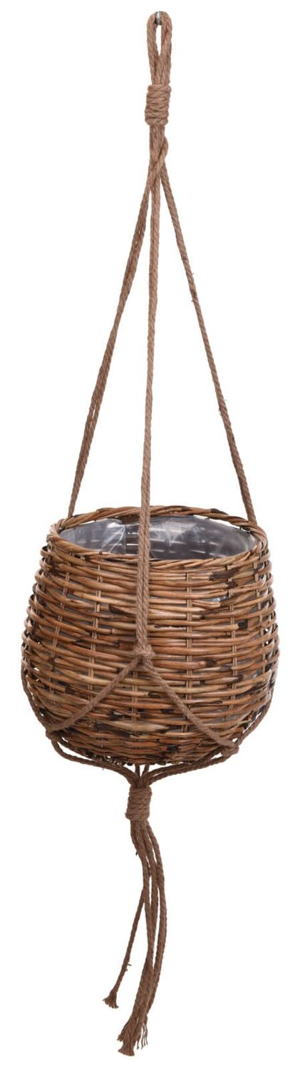 Hanging Basket  with Jute Rope - Plastic Liner