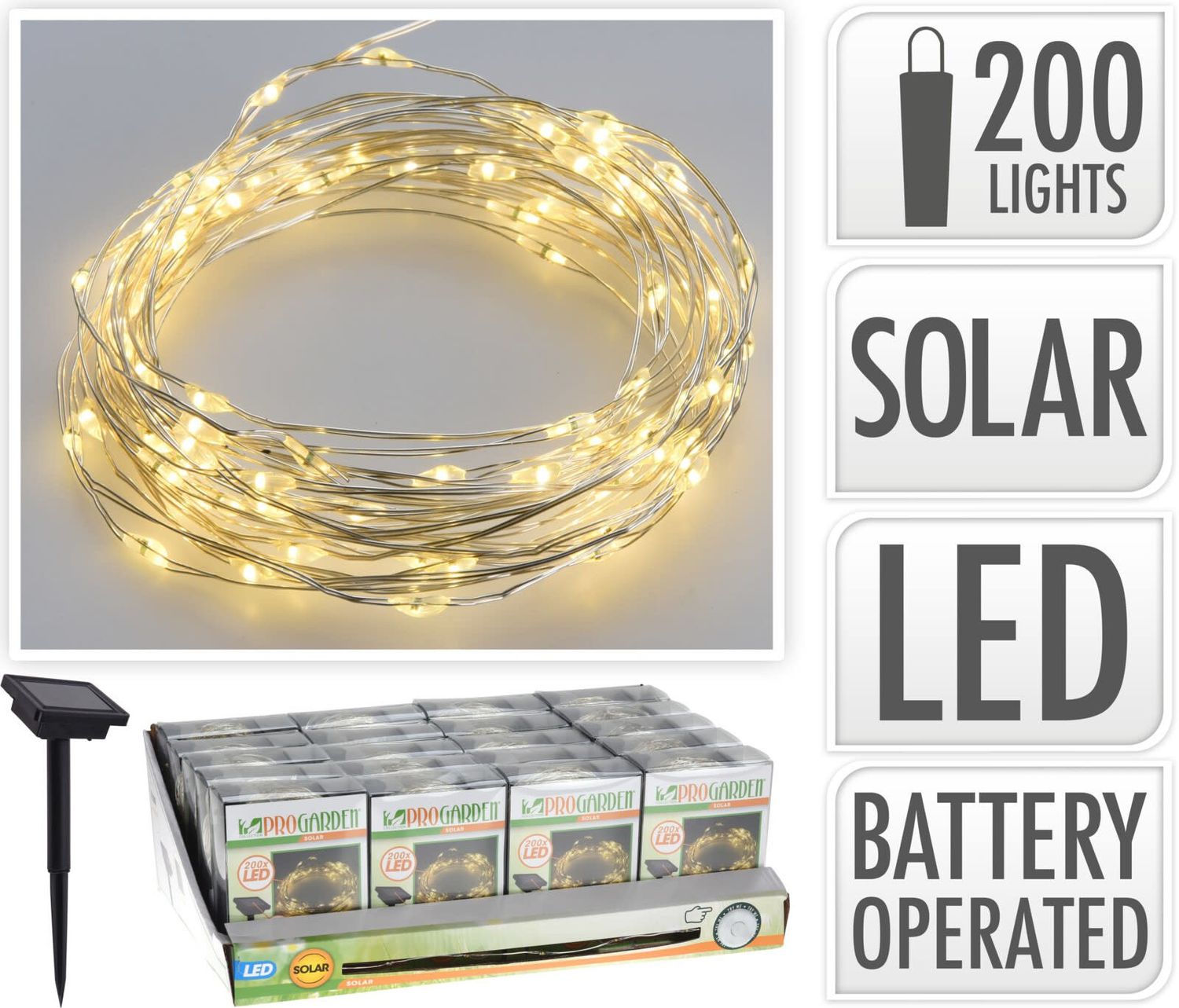 Solar Wire Lighting Led 200