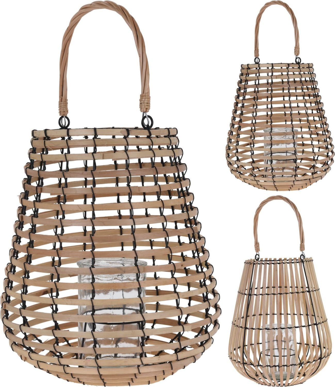 Lantern Bamboo 25X36Cm