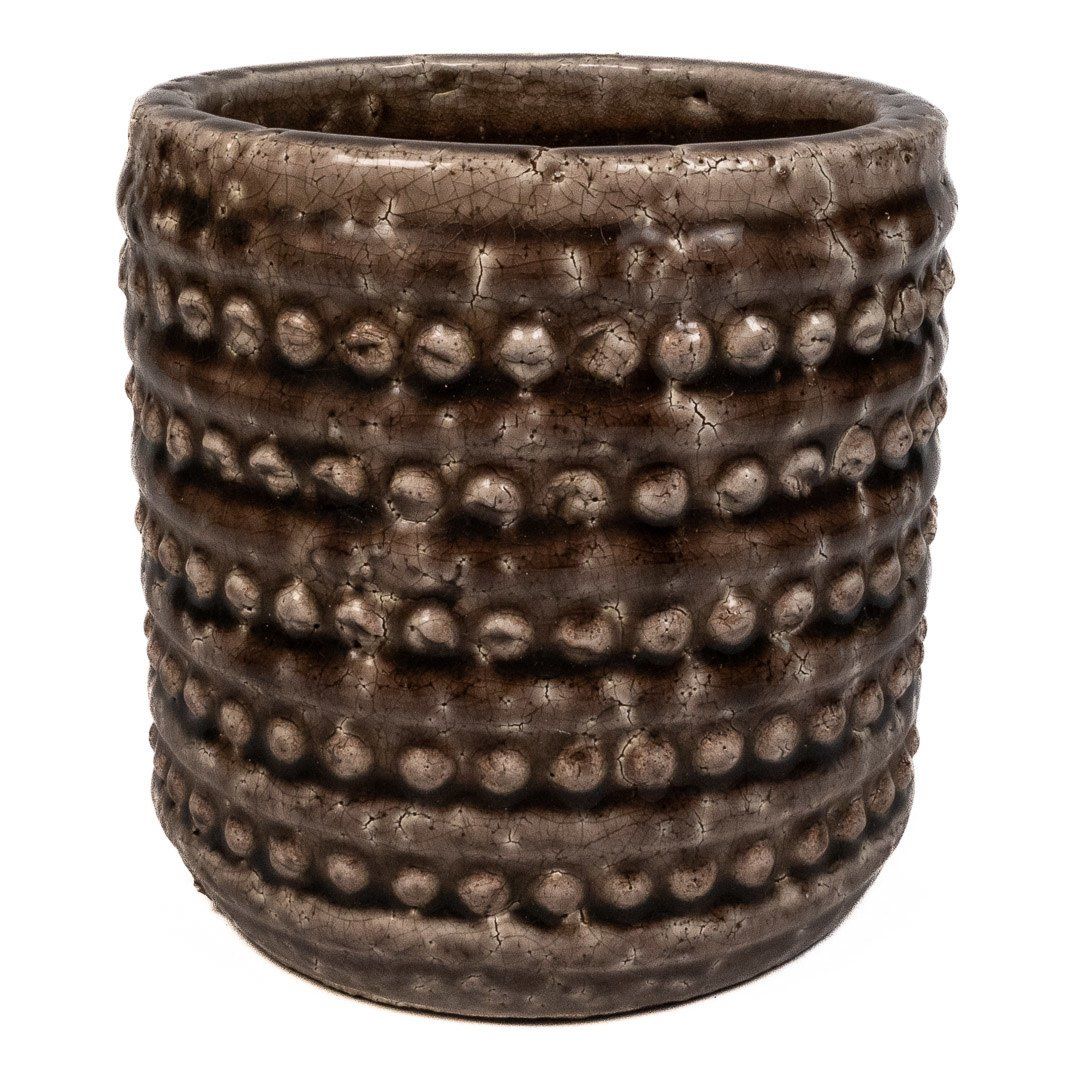 Planter Ceramic 14.5x14.5cm - Brown